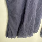 Attention Navy Blue Mesh Long Sleeve Ruched Off Shoulder Top Size Medium Photo 10