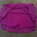 Nike  DRI Fit Women's Small Skort Tennis Athletic Purple With Orange Swoosh Photo 4