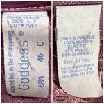 Goddess 46C American VINTAGE 90s Purple & Lilac Hand Dyed Floral Lace Bustier Size undefined Photo 6