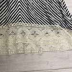 Hazel Boutique Hazel 100% cotton striped dress with lace size medium women Photo 7