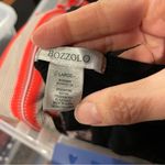 Bozzolo Cute black open v-neck Y2K style micro-ribbed crop top flirty coquette Photo 3