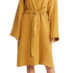 PARACHUTE Cloud Cotton Robe In Mustard Yellow Size Small Photo 0