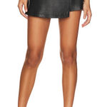 Karina Grimaldi Petronella Leather Skirt in Black | M Photo 0
