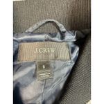 J.Crew  Womens Bomber Jacket Small Gray Pinstripe Wool Blend Full Zip‎ Photo 2