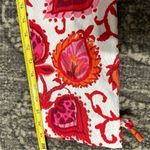 Kate Spade  New York Women’s Size 4 Red Orange White Floral Cropped Cotton Pants Photo 7