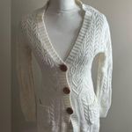 Gap Vintage  wool blend open cable knit v neck cardigan medium Photo 1