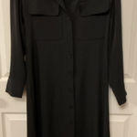Banana Republic  Black Maxi Long Sleeve Button Down Shirt Dress, S Photo 0