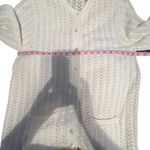 Classic Elements  Vintage Women Button Front‎ Cardigan Sweater Large Chevron Knit Photo 4