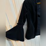 Drew  Anthropologie Navy Bell Sleeve Open Front Double Pocket Blazer Photo 3