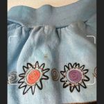 80s Vintage Unisex Sweatshirt with shoulder pads funky 80s design long sleeves Blue Size M Photo 4