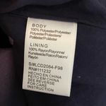 Lucca Long Sleeve Navy Blue And White Leaf Print Short Dress Size XS Photo 4