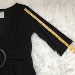 Star Vixen 3/4 Sleeve Buckle Detail Swingy Dress in black Size Large Photo 2