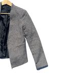 Topshop  Textured Open Front Tweed Blazer Black/White Size 4 Photo 2