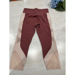 Athleta  Crop Leggings Colorblock High Rise‎ Athletic Pants Medium Photo 1