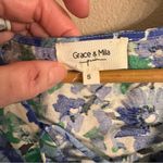 GRACE & MILA Floral Mini‎ Dress Blue Photo 2
