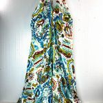 Shoreline  M Halter Aloha Floral Midi Dress Photo 0