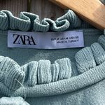 ZARA women’s Ruffle knit sweater with Bow Photo 5