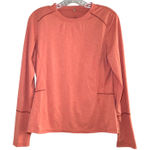 prAna  Coral Heathered Long Sleeve Athletic Top Shirt Women's S hiking gorpcore Photo 0