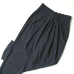 MM.LaFleur NWT Conway 1.0 in Navy Blue Sable Crepe Draped Wide Leg Pants 0 Photo 3