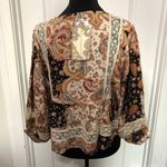 Boho B.O.C Collective Paisley Print Blouse With Tassel Tie Size Small NWT Size undefined Photo 6