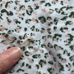 Pact White Pink Green Floral Sleeveless Knee Length Skater Dress Size L Spring Size L Photo 9