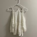 Free People FP One Cold Shoulder White Cut Out Blouse Photo 4