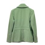 Garnet Hill  Green Wool Pea Coat Jacket Women’s Size 12 Double Breasted Spring Photo 6