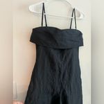 Banana Republic  Petite 0 Black Linen Blend Strapless Wide-Leg Jumpsuit NWT Photo 10