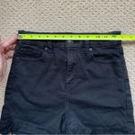 American Eagle Outfitters Curvy High Rise Stretch Black Denim Shorts 4 Photo 5
