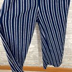 Caution to the Wind  Blue And White Stripe Jumpsuit Photo 2