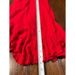Free People NEW Size S Adella Maxi Slip Dress Sleeveless Boho Crochet Lace Red Photo 13