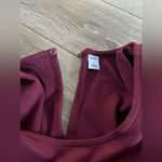 Old Navy New Burgundy Maroon Dress Long Sleeve Photo 4