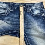 Miss Me  Jeans Capris Crop Women’s Size 26 Mid Rise Embellished Medium Wash Denim Photo 12