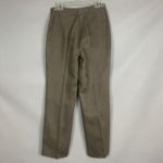 J. Jill 100% Linen Straight Leg Dress Pants Size 10T Taupe Neutral Staple Career Brown Photo 1