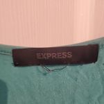 EXPRESS Turquoise Short Sleeve Tee with Embellishment Photo 1