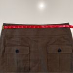 Loft Brown Cargo Pocket Twill Mini Skirt Size 8 Photo 3