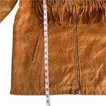We Wore What Fringe Western Faux Suede Jacket Acorn Brown and Black Medium NWT Photo 5