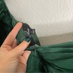 Lulus Remarkable Sensation Emerald Green Puff Sleeve Tiered Midi Dress Large Photo 3