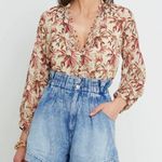 Kourt Women’s Floral Print Santos Top Beige Medium Multiple Photo 0