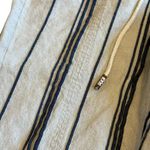 Soft Surroundings Bartley Linen Cotton Blend Pants Cropped Stripe Size Large Photo 3