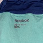 Reebok  Speedwick Active Shorts Womens Size M Blue Green Striped Athletic Photo 3