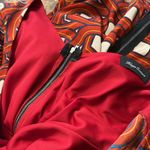 HAYS COUTURE Back Zipper Geometric Print Shift Mini Dress Size Small Orange Photo 9