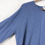 J Jill Sweater Womens Large Thermal Coastal Minimalist Cozy Soft Classic Preppy Blue Photo 2
