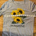 Awake Juniors' Sunshine Sunflower Long Sleeve Baby Tee.  Small and New Photo 5