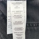 Good American  Bombshell Shorts 10/30 Black High Rise Raw Hem Denim Cutoffs Photo 10