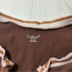Urban Outfitters Out From Under  Brown Ribbed Crop Top Tate McRae Bar Top Size XS Photo 3
