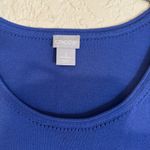 Chico's Blue Cardigan Tank Top Set Knit Sleeveless Buttoned XL Photo 4