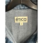 Anthropologie NWT Etica Denim Dress Small Blue Oversized Utility Mini Photo 5