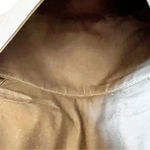 Fossil Peyton Large Double Flap Crossbody Black Leather and Suede Bag Purse Key Photo 7