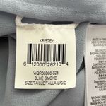 BCBGMAXAZRIA  Kristey Pleated Ruffle Bib Dress in Light Dusty Blue, Size Large‎ Photo 12